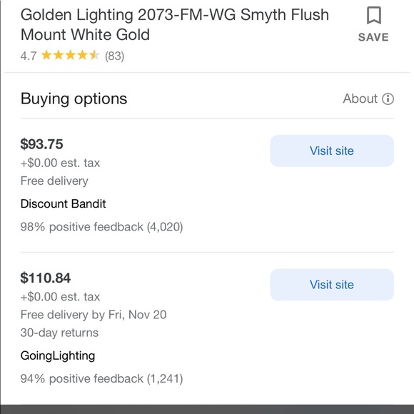 Golden Lighting Flush Mount Smyth Light Fixture - Picture 10 of 11